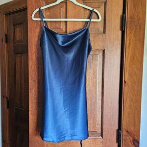 Cider Midnight Blue Slip Dress, Gently Worn, Sz XS